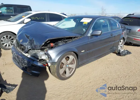 2003 BMW 325Ci из США, поврежденный, VIN WBABN33463PC99595